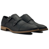 Immaculate Vegan - V.GAN Chervil 2 Men's Vegan Leather Monk Shoes | Black