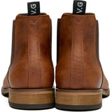 Immaculate Vegan - Chilli Men's Vegan Leather Chelsea Boots | Brown
