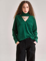 Immaculate Vegan - Women's Alice Velvet Top | Green