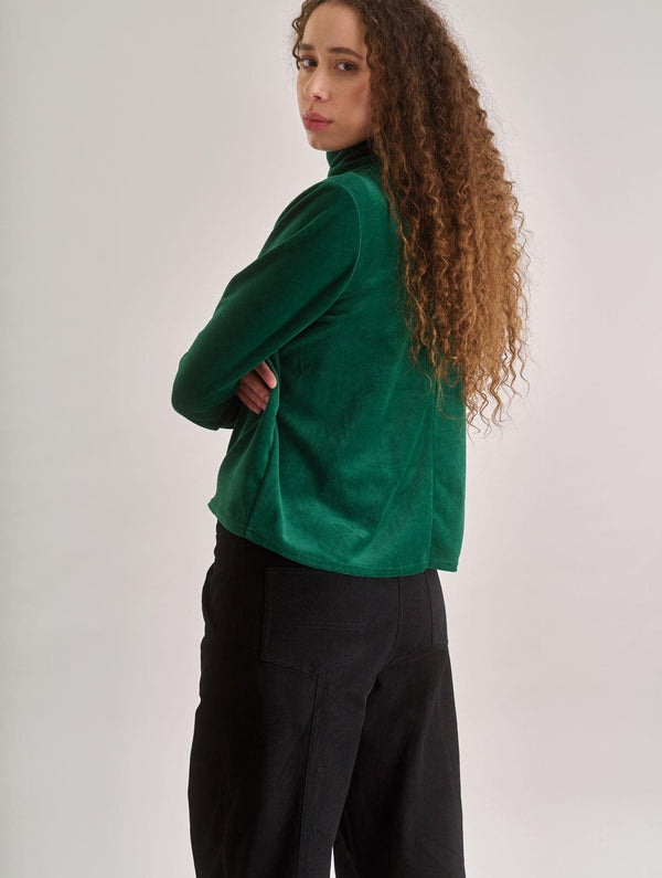 Women's Alice Velvet Top | Green