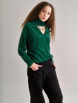 Immaculate Vegan - Women's Alice Velvet Top | Green