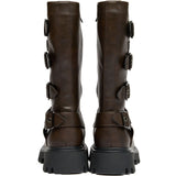 Immaculate Vegan - Cosmic Women's Vegan Leather Biker Boots | Brown