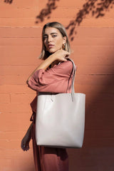 Immaculate Vegan - Canussa Basic Vegan Leather Everyday Tote Bag | Stone