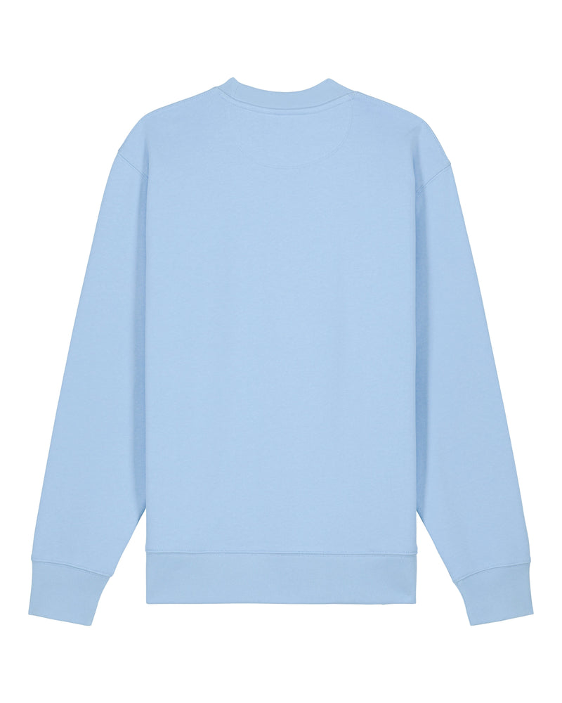 hewn. Womens Organic Cotton Relaxed-fit Sweatshirt in Sky Blue
