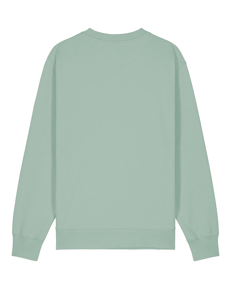 hewn. Womens Organic Cotton Relaxed-fit Sweatshirt in Aloe Green