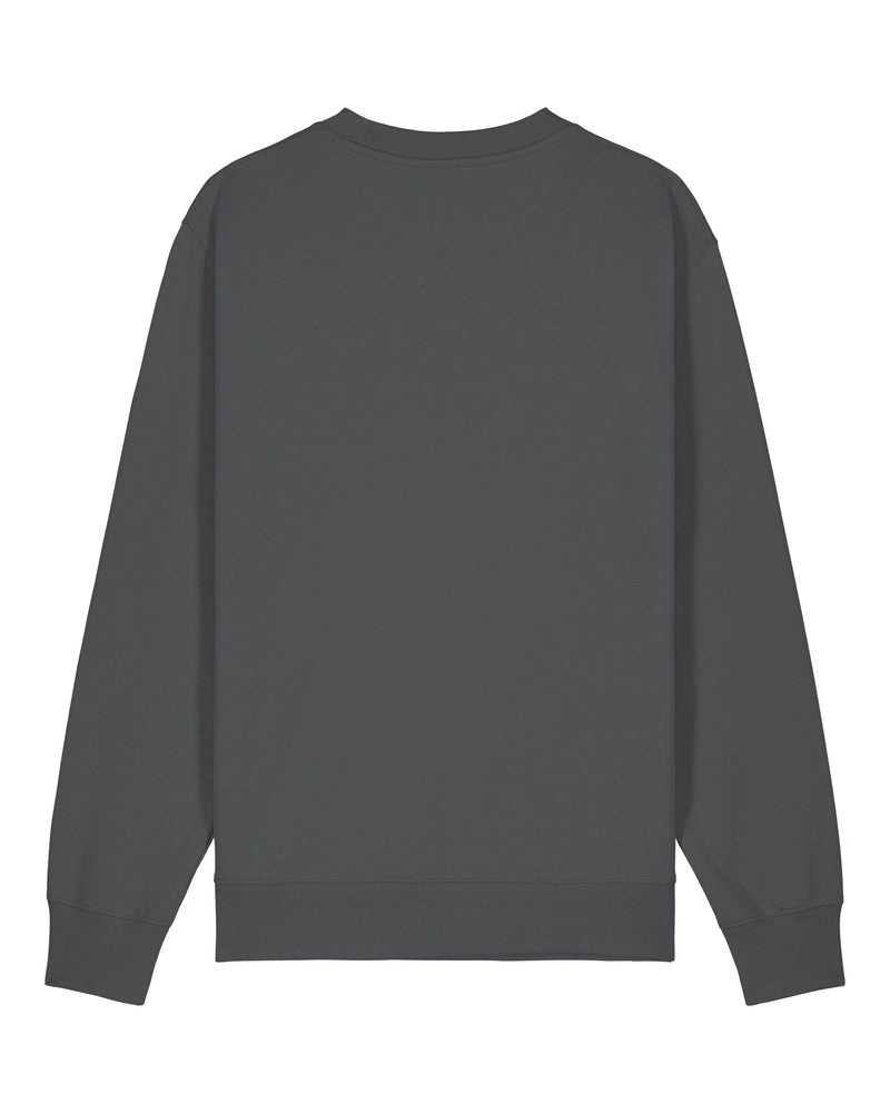 hewn. Mens Organic Cotton Relaxed-fit Sweatshirt in Anthracite