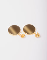 Immaculate Vegan - Rive Claire Charlotte 24ct Gold Plated Stud Earrings | Black & Gold