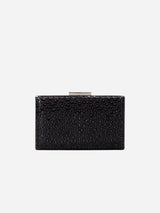 Immaculate Vegan - Forever and Always Shoes Clara - Black Sequin Glitter Clutch Black