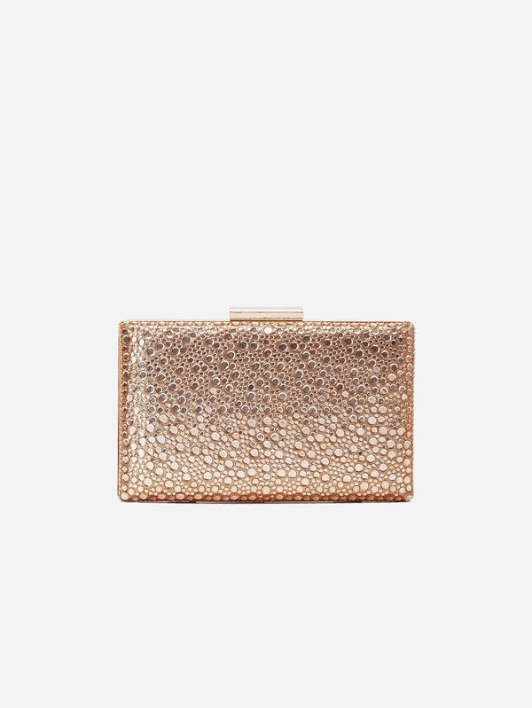 Forever and Always Shoes Clara - Rose Gold Sequin Clutch Rose gold