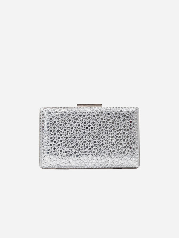 Forever and Always Shoes Clara - Silver Sequin Clutch Silver