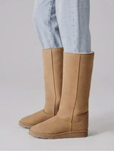 Immaculate Vegan - New Orchard Classic Unisex Vegan Faux Fur Long Boots | Beige