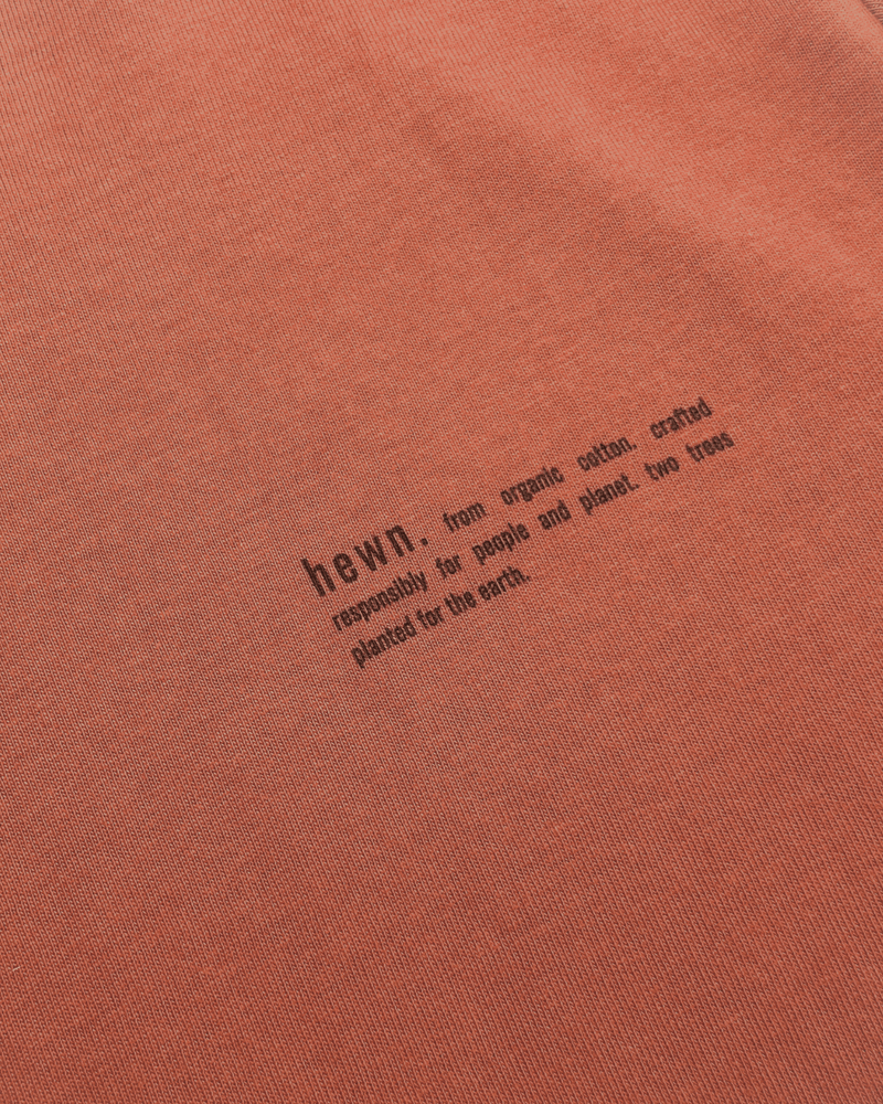 hewn. Mens Organic Cotton Relaxed-fit Sweatshirt in Clay Brown