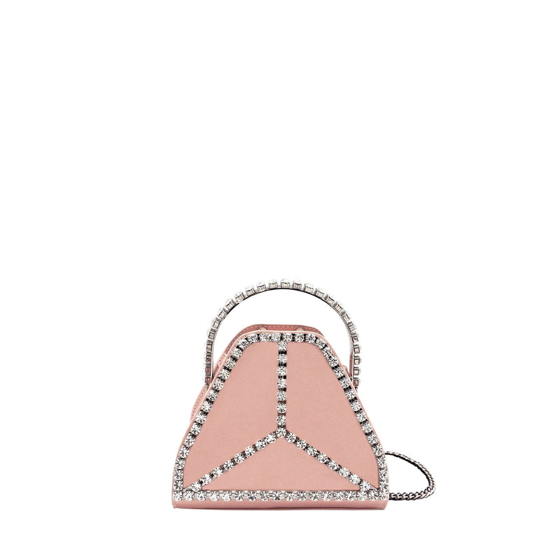Thalie Cleo Mini Strass Vegan Bag | Nude Pink