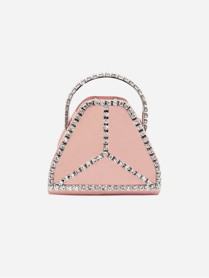 Thalie Cleo Mini Strass Vegan Bag | Nude Pink