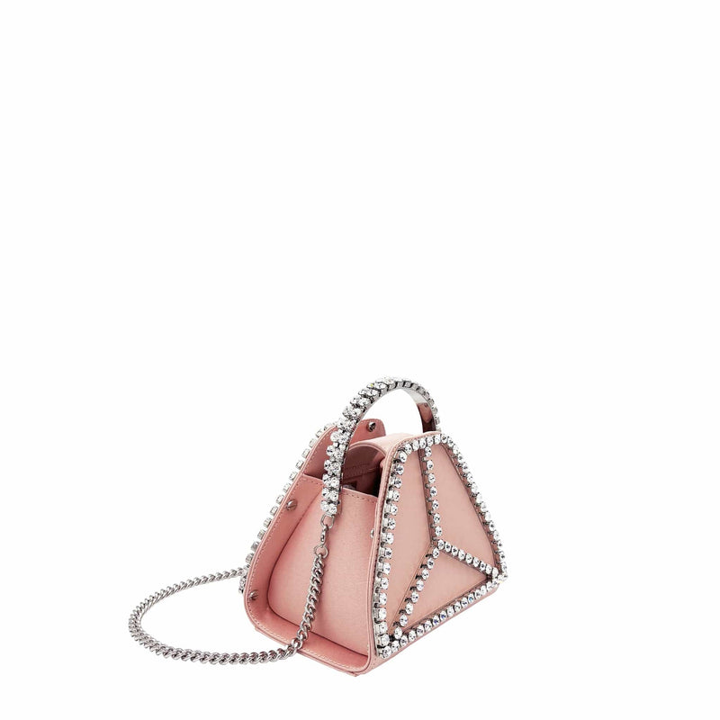 Thalie Cleo Mini Strass Vegan Bag | Nude Pink