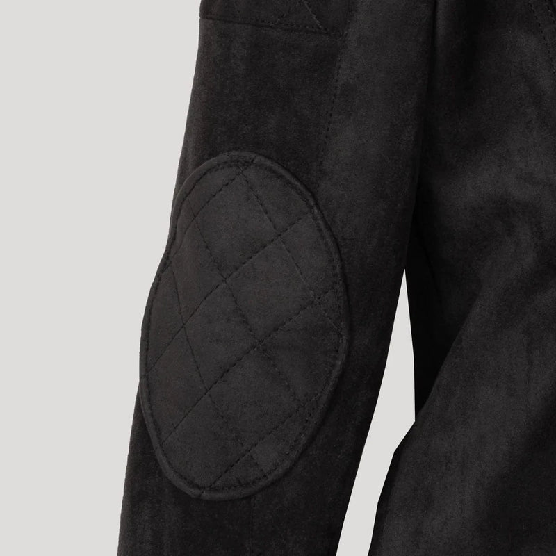 Eloquere Diva Vegan Suede Jacket | Black