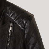 Immaculate Vegan - Eloquere Rockstar Vegan Suede Biker Jacket | Black
