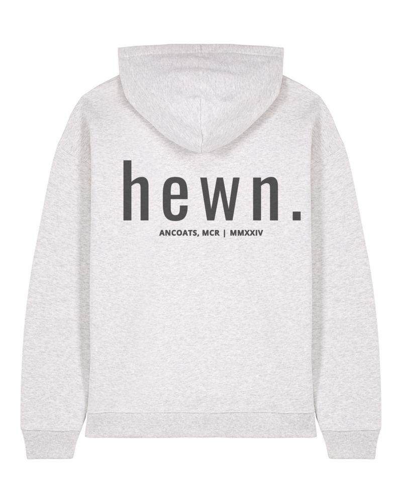 Women's Organic Cotton Signature Oversized Hoodie | Cloud Grey Marl