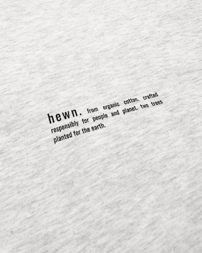 hewn. Mens Organic Cotton Relaxed-fit Sweatshirt in Cloud Grey Marl