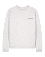 Immaculate Vegan - hewn. Mens Organic Cotton Signature Oversized Sweatshirt in Cloud Grey Marl