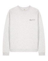 Immaculate Vegan - Women's Organic Cotton Signature Oversized Sweatshirt | Cloud Grey Marl