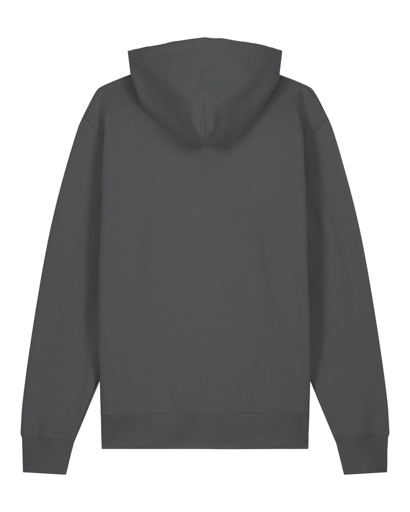 hewn. Womens Organic Cotton Relaxed-fit Hoodie in Anthracite