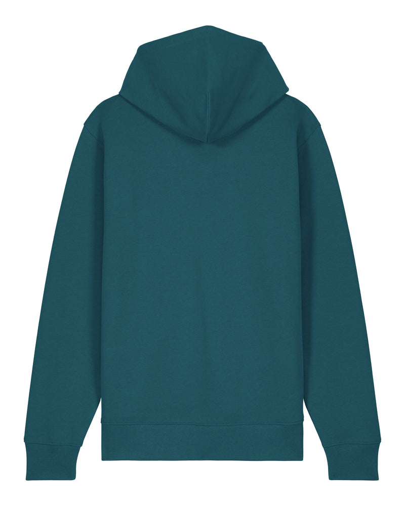 hewn. Womens Organic Cotton Relaxed-fit Zip Hoodie in Ocean Blue