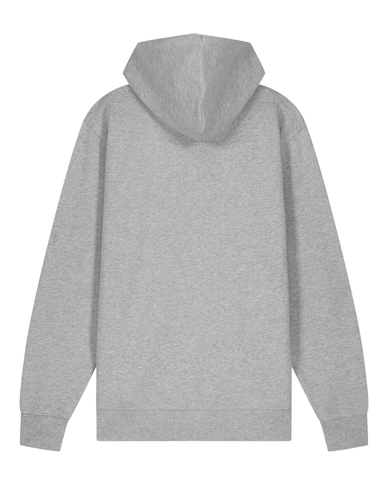 hewn. Womens Organic Cotton Relaxed-fit Zip Hoodie in Rock Grey Marl