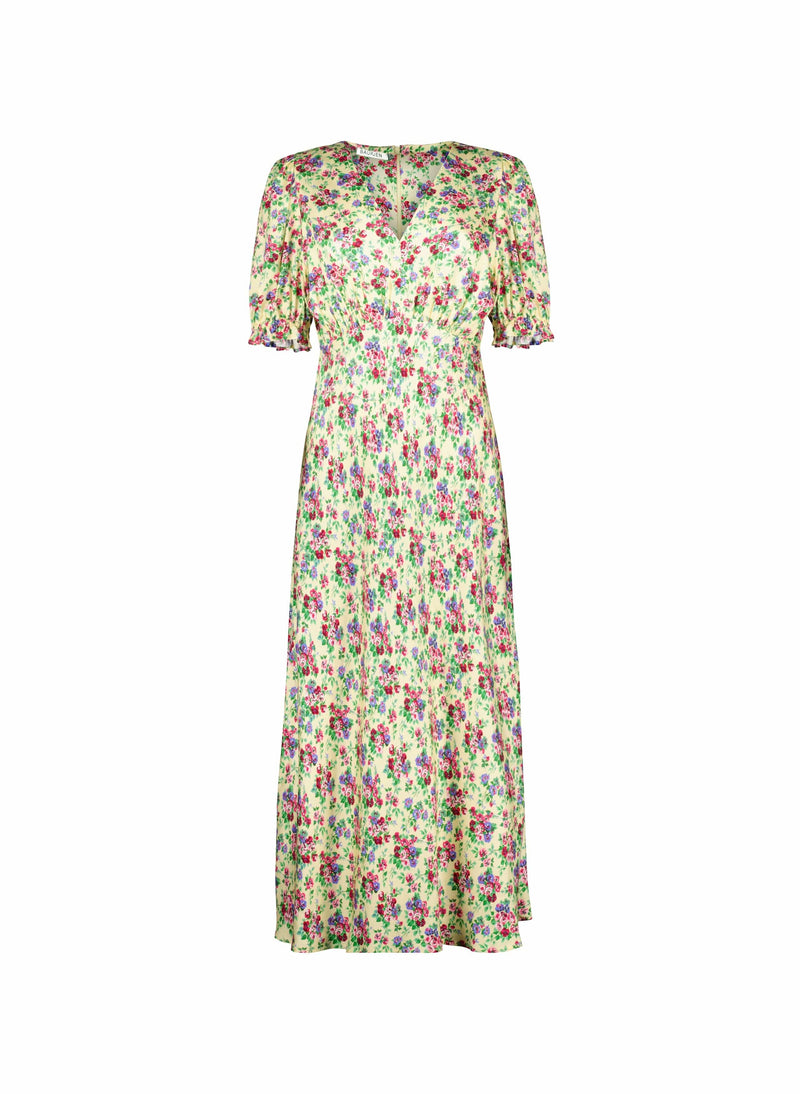 Baukjen Lottie Satin Midi Tea Dress