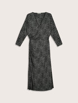 Immaculate Vegan - Kylar Printed Jersey Midi Dress | Steel Leopard