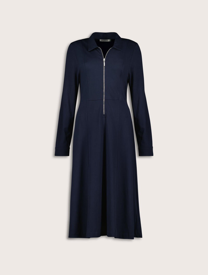 Mariposa Ponte Midi Dress | Navy