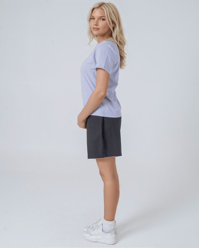 hewn. Womens Classic-fit Organic Cotton T-shirt in Lavender