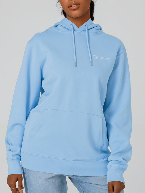 Women's Organic Cotton Relaxed Fit Hoodie | Sky Blue