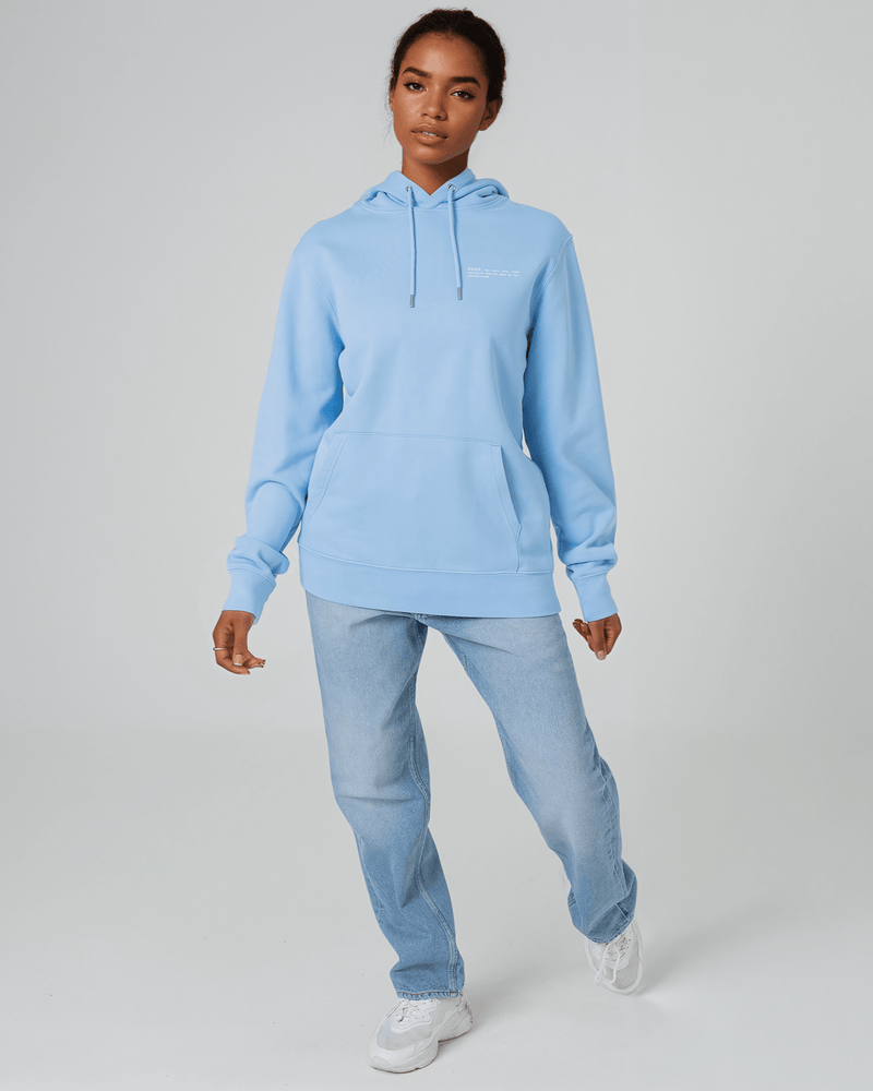 hewn. Womens Organic Cotton Relaxed-fit Hoodie in Sky Blue