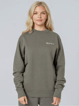 Immaculate Vegan - Women's Organic Cotton Relaxed Fit Sweatshirt | Pine Green Khaki