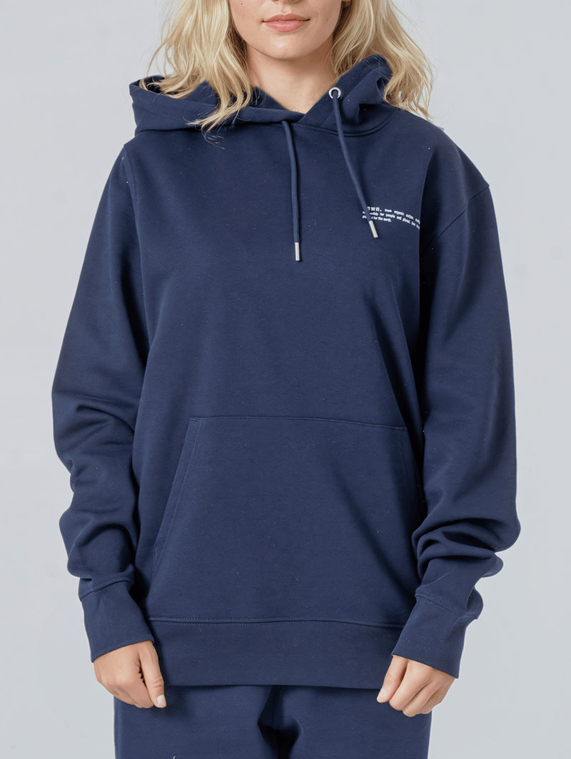 Women's Organic Cotton Relaxed Fit Hoodie | Midnight Navy