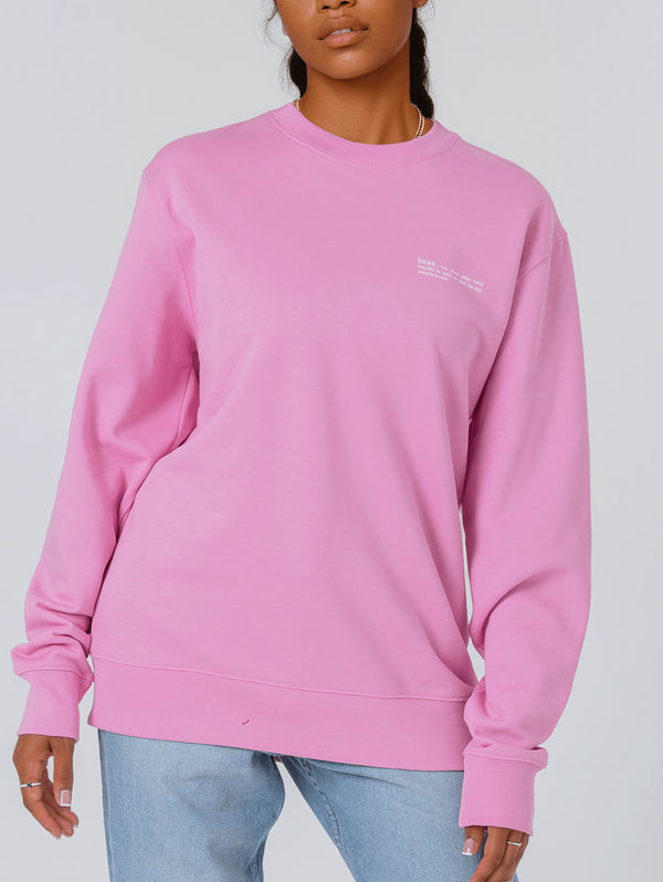 Women's Organic Cotton Relaxed Fit Sweatshirt | Azalea Pink