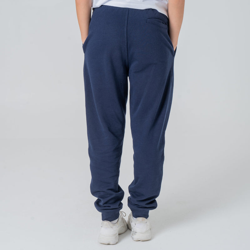 hewn. Womens Organic Cotton Relaxed-fit Joggers in Midnight Navy