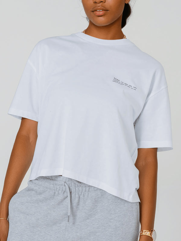 Women's Organic Cotton Boxy T-Shirt | Snow White