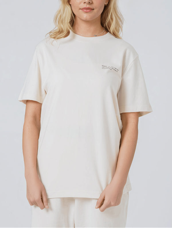 Women's Organic Cotton Relaxed Fit T-Shirt | Natural Cotton