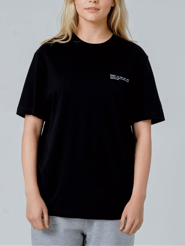 Women's Organic Cotton Relaxed Fit T-Shirt | Jet Black