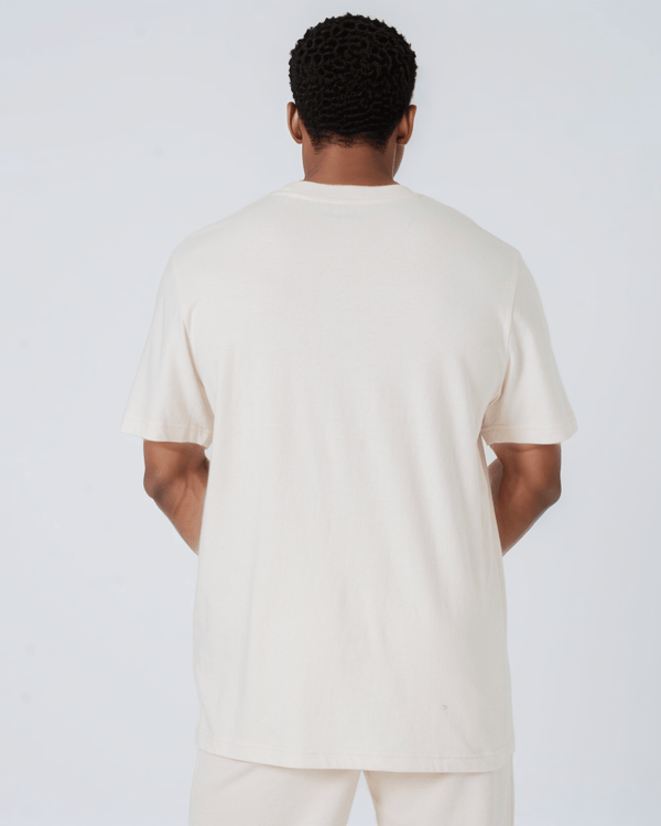 hewn. Mens Organic Cotton Relaxed-Fit T-shirt in Natural Cotton