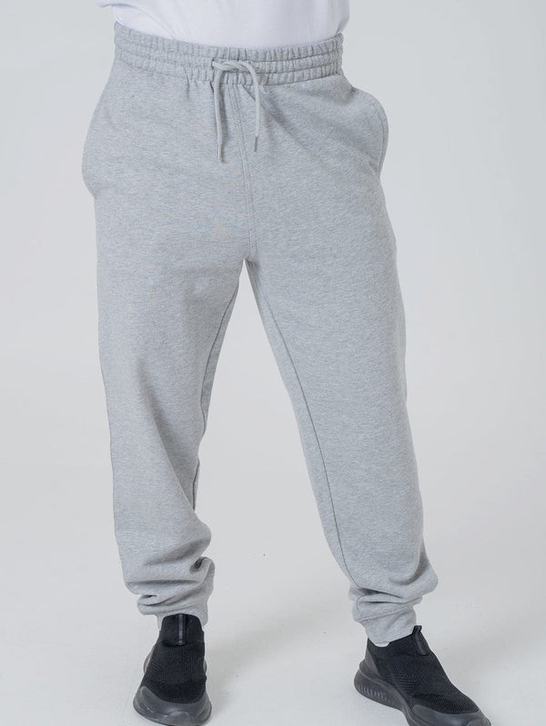 hewn. Mens Organic Cotton Relaxed-fit Joggers in Rock Grey Marl