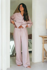 Immaculate Vegan - AmourLinen Snooze Long Sleeve Pyjama Set | Multiple Colours