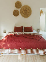 Immaculate Vegan - AmourLinen Linen Bedding Set | Terracotta