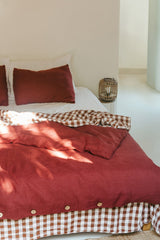 Immaculate Vegan - AmourLinen Linen Bedding Set | Terracotta