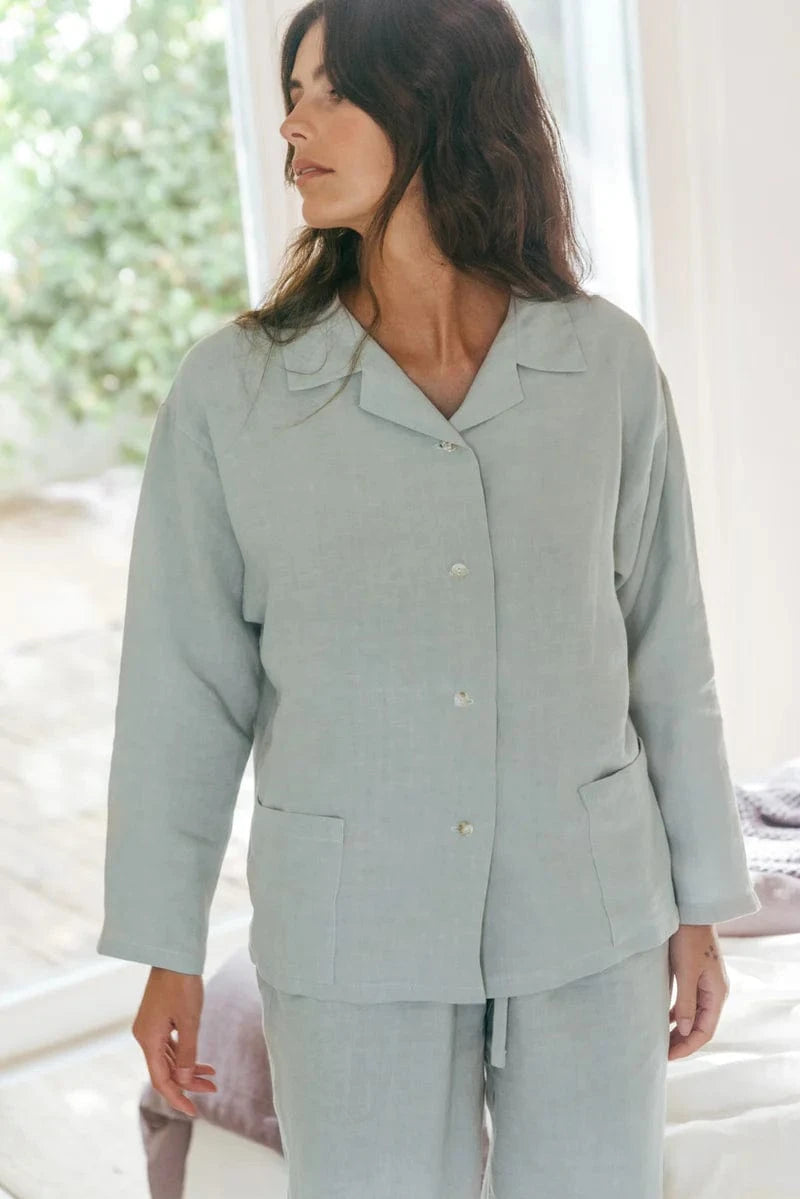 AmourLinen Snooze Long Sleeve Pyjama Set | Multiple Colours