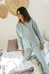 Immaculate Vegan - AmourLinen Snooze Long Sleeve Pyjama Set | Multiple Colours