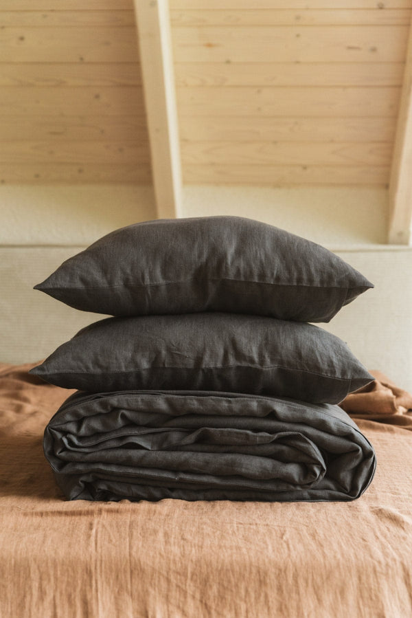 Linen Bedding Set | Charcoal