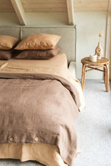 Immaculate Vegan - AmourLinen Linen Bedding Set | Rosy Brown